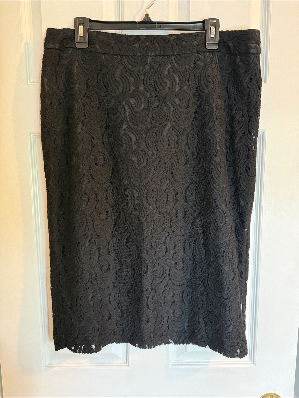 Worthington Black Lace Pencil Skirt - 14